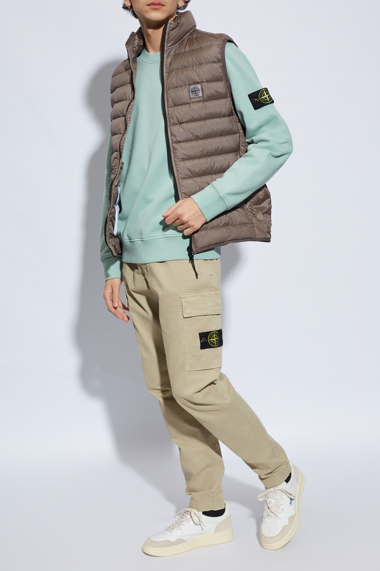 Stone island sale down vest